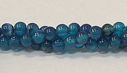 R32-06mm BLUE AGATE BEADS