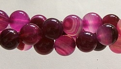 R33-10mm RED ROSE AGATE BEADS
