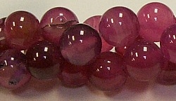 R33-12mm RED ROSE AGATE BEADS