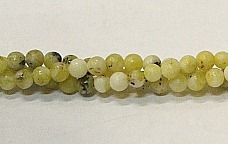 R37-04mm YELLOW GRASS JASPER BEADS