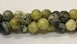 R37-08mm YELLOW GRASS JASPER BEADS