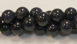 R41-10mm BLUE GOLDSTONE BEADS