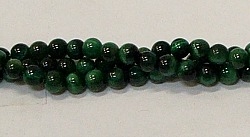 R62-04mm TIGER EYE GREEN BEADS