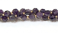 FB11-8mm AMETHYST FACETED BEADS