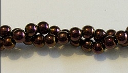 RB157-06 HEMATITE MATALLIC PURPLE BEADS