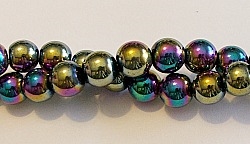 RB156-08-HEMATITE MATALLIC RAINBOW BEADS