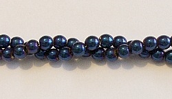 RB158-04-HEMATITE MATALLIC BLUE BEADS