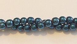 RB158-06-HEMATITE MATALLIC BLUE BEADS