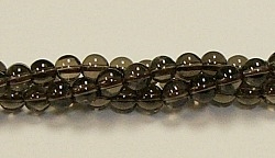 RB237-06mm SMOKY QUARTS BEADS