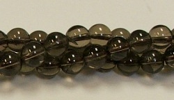 RB237-08mm SMOKY QUARTZ BEADS