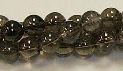 RB237-10mm SMOKY QUARTZ BEADS