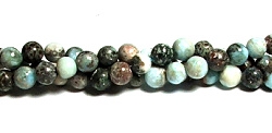 RB261-B-06mm STONE BEADS IN LARIMAR