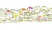 RB524-01-8mm CLEAR MERMAID GLASS BEADS