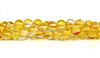 RB524-04-6mm YELLOW MERMAID GLASS BEADS