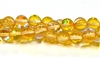 RB524-04-8mm YELLOW MERMAID GLASS BEADS