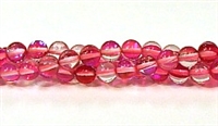 RB524-08-6mm ROSE MERMAID GLASS BEADS