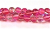 RB524-08-8mm ROSE MERMAID GLASS BEADS