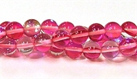 RB524-08-8mm ROSE MERMAID GLASS BEADS