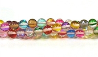 RB524-09-6mm 7 COLORS MERMAID GLASS BEADS
