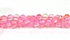 RB524-10-6mm PINK MERMAID GLASS BEADS