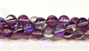 RB524-13-8mm PURPLE MERMAID GLASS BEADS