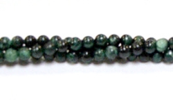 RB566-04mm STONE BEADS IN EMERALD