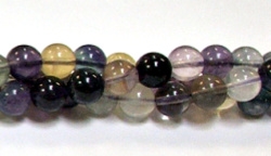 RB572-08mm STONE BEADS IN FLUORITE
