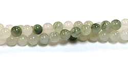 RB574-06mm STONE BEADS IN QUARTZ JADE