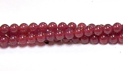 RB578-04mm STONE BEADS IN RUBY