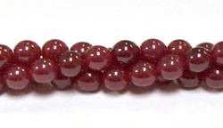 RB578-08mm STONE BEADS IN RUBY