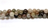 RB581-06mm STONE BEADS IN SILVER LEAF AGATE