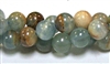 RB587-10mm SONE BEADS IN BLUE CALCITE