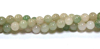 RB592-06mm  STONE BEADS IN MONGOLIAN JADE