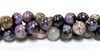 RB593-08mm STONE BEADS IN CHAROITE