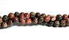 RB614-06mm STONE BEADS IN RED SKIN PANTHER