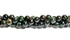 RB615-06mm STONE BEADS IN BLUE PYRITE