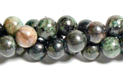 RB615-10mm STONE BEADS IN BUE PYRITE