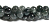 RB616-08mm BLACK LEPIDOLITE STONE BEADS