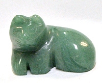 S1-101-05 STONE CAT LAYING IN AVENTURINE