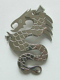 DRAGON PENDANT#1 IN STAINLESS STEEL