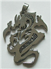 DRAGON PENDANT 2 IN STAINLESS STEEL