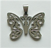 BUTTERFLY  PENDANT IN STAINLESS STEEL