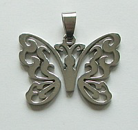 BUTTERFLY  PENDANT IN STAINLESS STEEL