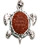 T89-40 STONE TURTLE PENDANT INGOLDSTONE