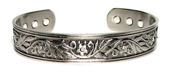 VCBG398-AS  COPPER BRACELET--ANTIQUE SILVER
