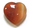 Y2-18 30mm   STONE  HEART IN RED AGATE
