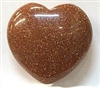 Y2-08 30mm STONE HEART IN GOLDSTONE