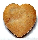 Y2-14 30mm STONE HEART IN YELLOW JADE