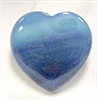 Y2-45 30mm STONE HEART IN BLUE AGATE