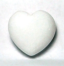 Y3-05 25mm STONE HEART IN WHITE AGATE